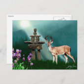 Carte Postale Collection DEER & INUKSHUK (Devant / Derrière)