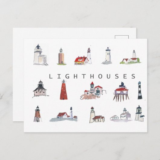 Carte Postale Collection des phares (Devant / Derrière)