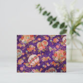 CARTE POSTALE COLLECTION D'IMPRESSION DE KIMONO DE GLOBE DE (Debout devant)