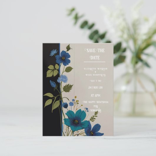 Carte Postale Collection d'invitations florales mariages (Debout devant)