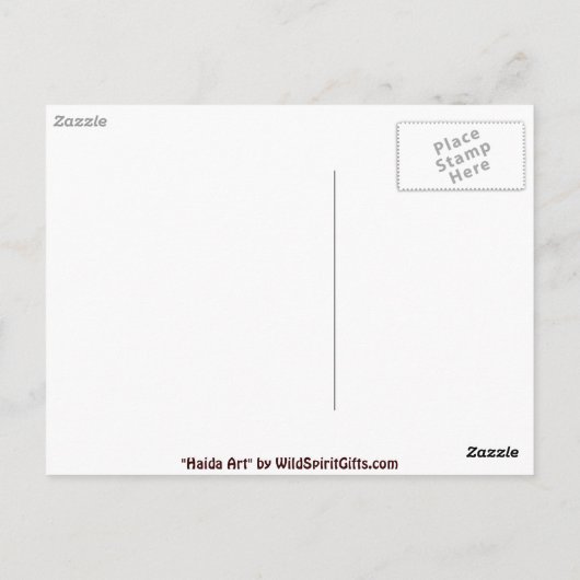 Carte Postale Collection EAGLE TOTEM (Dos)