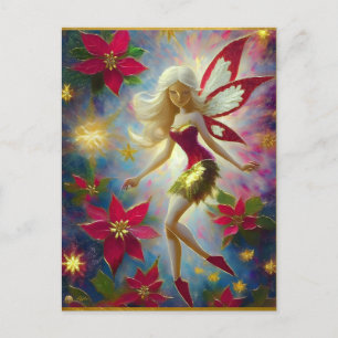 Carte Postale Collection Fée de Noël - Cheveux Blond Platine