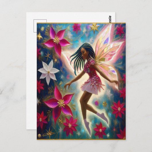 Carte Postale Collection Fée de Noël - Cornouailles Braids Cheve (Devant / Derrière)