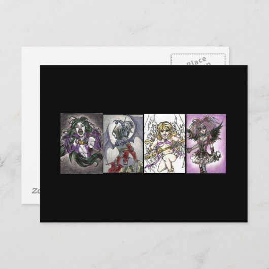 Carte postale Collection Good and Evil Art (Devant / Derrière)