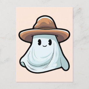 Carte Postale Collection Halloween Baby Boo Cowboy Ghost