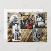 Carte Postale Collection Héros de l'Histoire (Devant / Derrière)