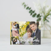 Carte Postale Collection moderne 4 Mariage photo Merci (Debout devant)