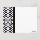 Carte Postale Collection noire et blanche (Dos)