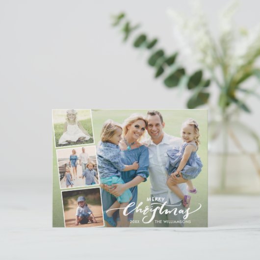 Carte Postale Collection photo moderne Joyeux Noël (Debout devant)