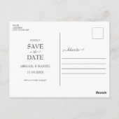 Carte Postale Collection photo Turquoise moderne en bleu Enregis (Dos)