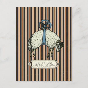 Carte Postale Collection Pretty Bow Sheep™ -