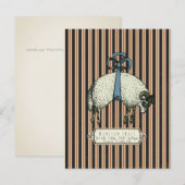 Carte Postale Collection Pretty Bow Sheep™ - (Devant / Derrière)