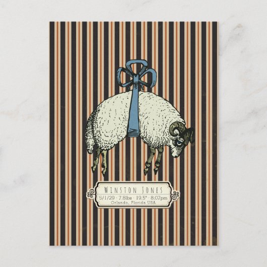 Carte Postale Collection Pretty Bow Sheep™ - (Devant)