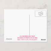 CARTE POSTALE COLLECTION PRINCESSE ROSE (Dos)