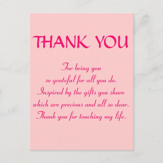 CARTE POSTALE COLLECTION PRINCESSE ROSE (Devant)