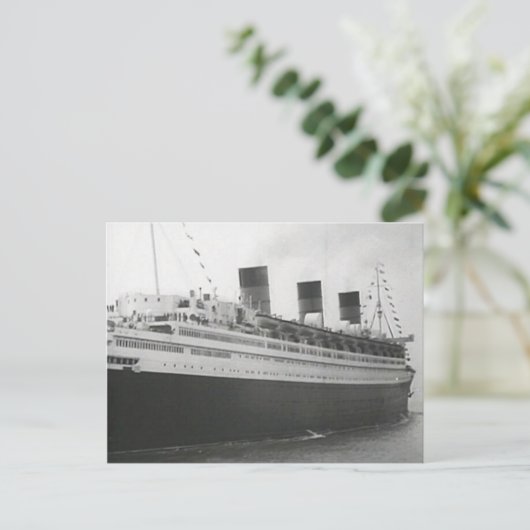 Carte Postale Collection Queen Mary RMS (Debout devant)