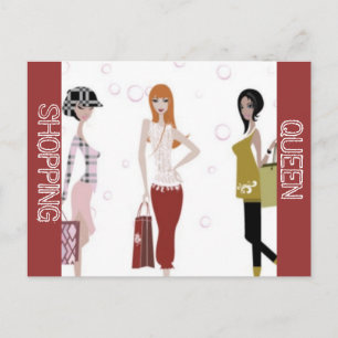CARTE POSTALE COLLECTION REINE DU SHOPPING