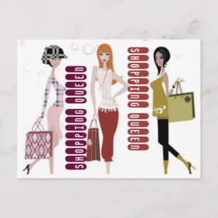 CARTE POSTALE COLLECTION REINE DU SHOPPING