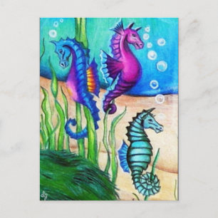 Carte Postale Collection Sea Horses
