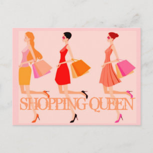Carte Postale Collection Shopping Queen -