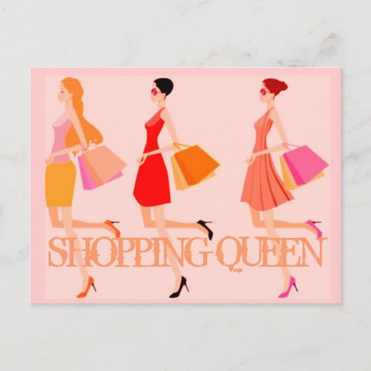 Carte Postale Collection Shopping Queen - (Devant)