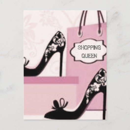 CARTE POSTALE COLLECTION SHOPPING QUEEN (Devant)