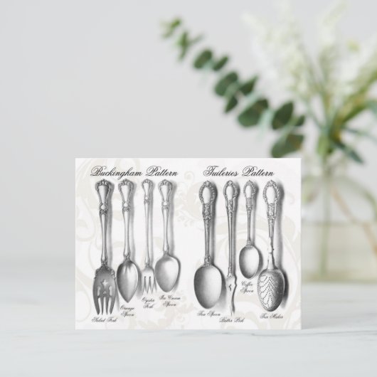 Carte Postale Collection Silverware (Debout devant)