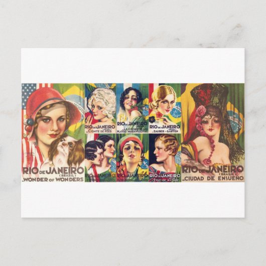 Carte Postale Collection vintage de Rio de Janeiro (Devant)