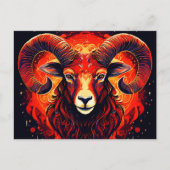 Carte Postale Collection Zodiac Aries (Devant)