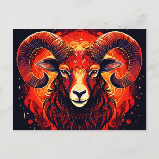 Carte Postale Collection Zodiac Aries (Devant)