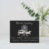 Carte postale collective du Mariage royal (Debout devant)