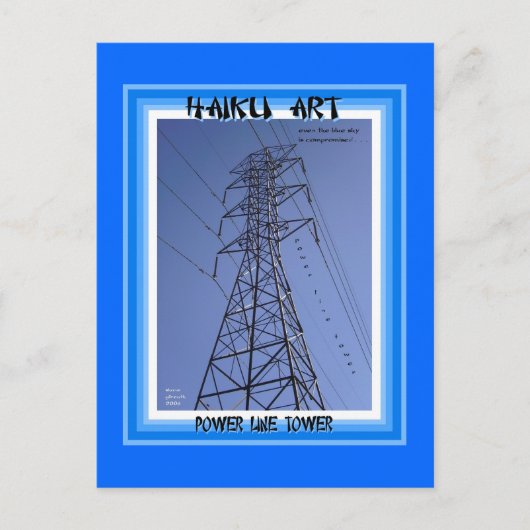 Carte postale collective Power Line Tower Haiku Ar (Devant)