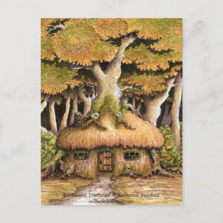 Carte postale collector 'Cabane Enchantée'