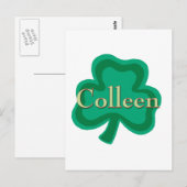 Carte postale Colleen (Devant / Derrière)