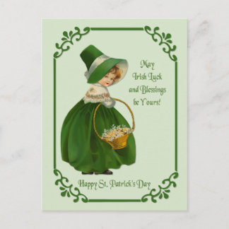 Carte postale Colleen irlandais