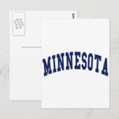 Carte Postale Collège du Minnesota (Devant / Derrière)