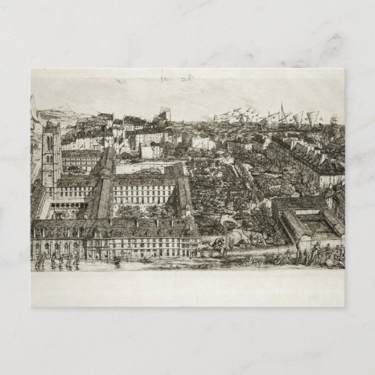 Carte Postale Collège Henri IV et le Lycée Napoléon, 1864 (Devant)