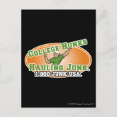 Carte Postale College Hunks Hauling Junk Logo officiel (Devant)