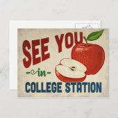 Carte Postale College Station Texas Apple - Vintage voyage (Devant / Derrière)