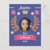 Carte Postale collègue mignon préféré - travail  (Devant)