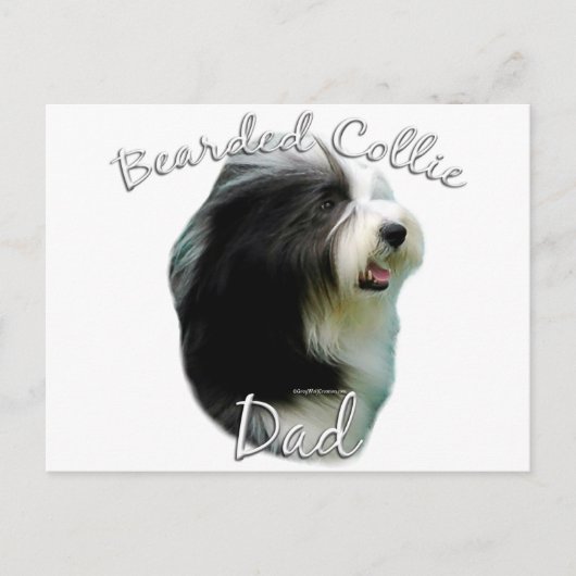Carte Postale Collie barrée papa 2 (Devant)
