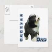 Carte Postale Collie barrée Papa 4 (Devant / Derrière)