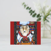 Carte Postale Collie Chef (Debout devant)