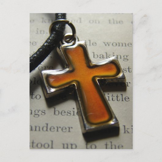 Carte Postale Collier Croix Vie morte (Devant)