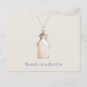 Carte Postale Collier de bouteille de plage (Devant)