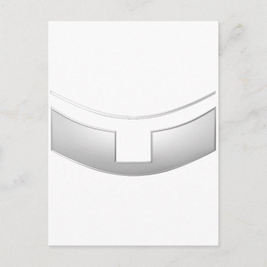 Carte Postale Collier de prêtre ou de ministre argenté 3D (Devant)