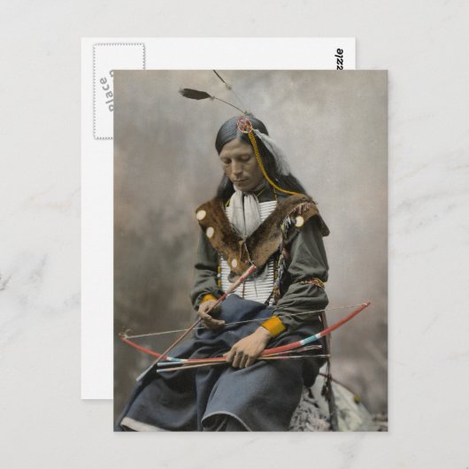 Carte Postale Collier d'os, chef du conseil 1899 (Devant / Derrière)