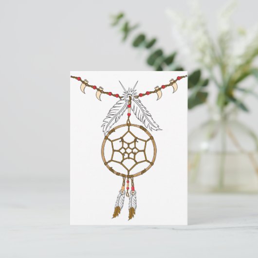 Carte Postale Collier Dream Catcher (Debout devant)