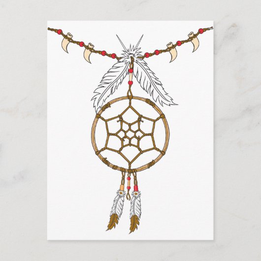 Carte Postale Collier Dream Catcher (Devant)