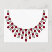 Carte Postale Collier Ruby Hugs and Kisses (Devant)